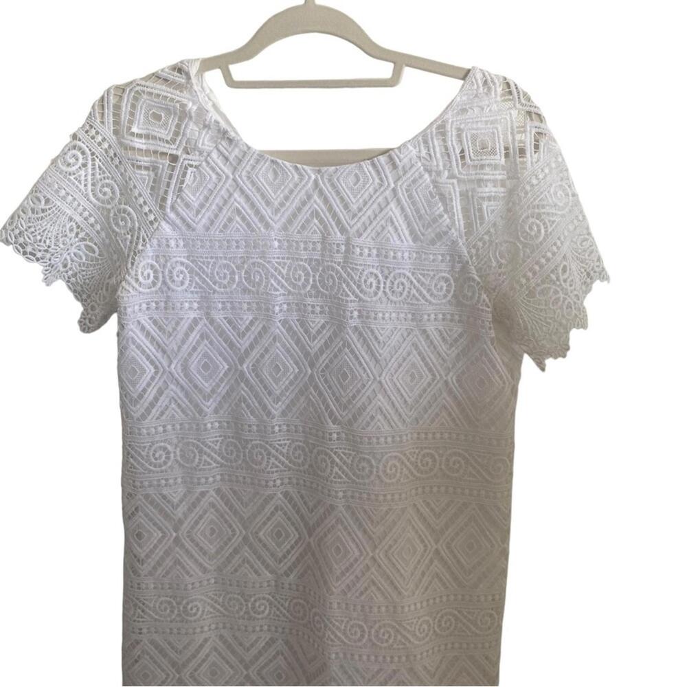 $158 Madewell Lyric White Crochet Lace Dress Size 2 - Picture 5 of 13
